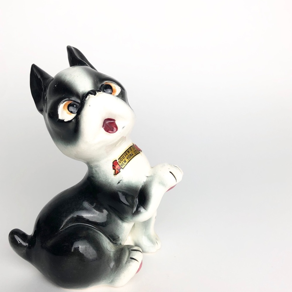 Vintage Ceramic Japan Dog souvenir New York City